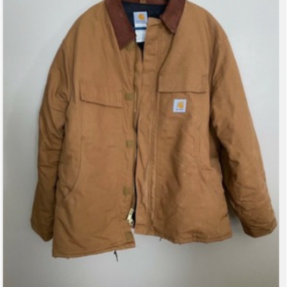 Vintage Carhartt Duck Quilted Men's Artic Brown Jacket XXL